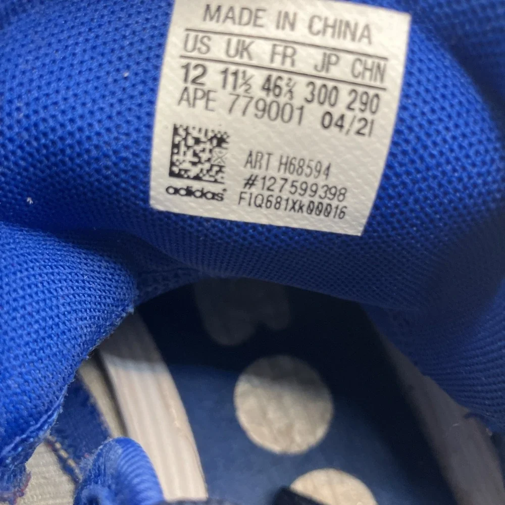 Adidas Harden Vol. 5 Futur Blue Polka Dot Athletic Shoes Men Size 12